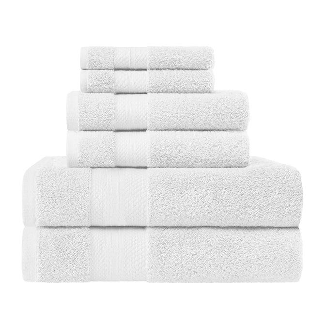 Turkish Cotton Highly Absorbent Solid 6 Piece Towel Set - Towel Set by Superior