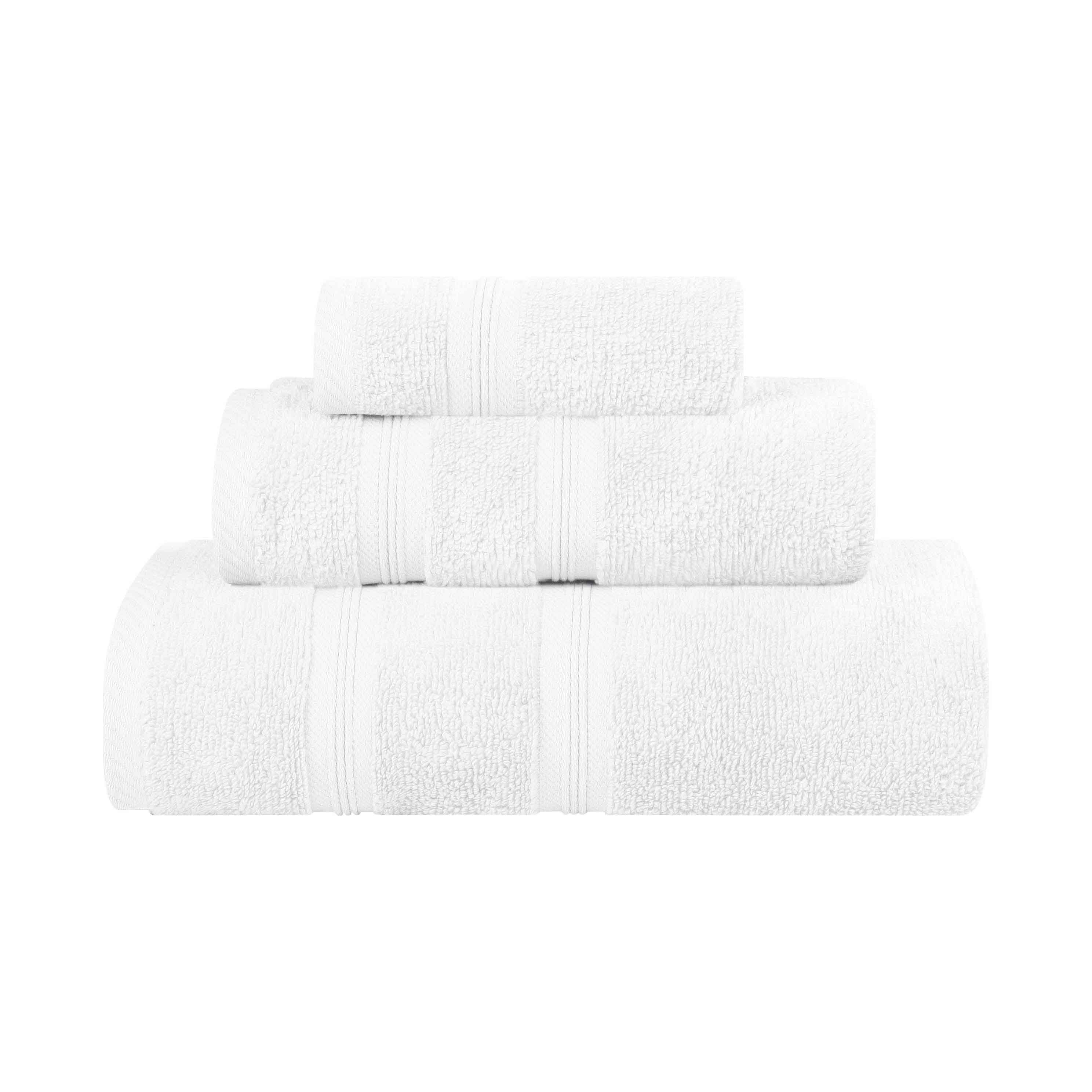 Smart Dry Zero Twist Cotton Medium Weight 3 Piece Assorted Towel Set - Towel Set by Superior