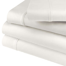 1500 Thread Count Cotton-Blend Solid Deep Pocket Sheet Set - White