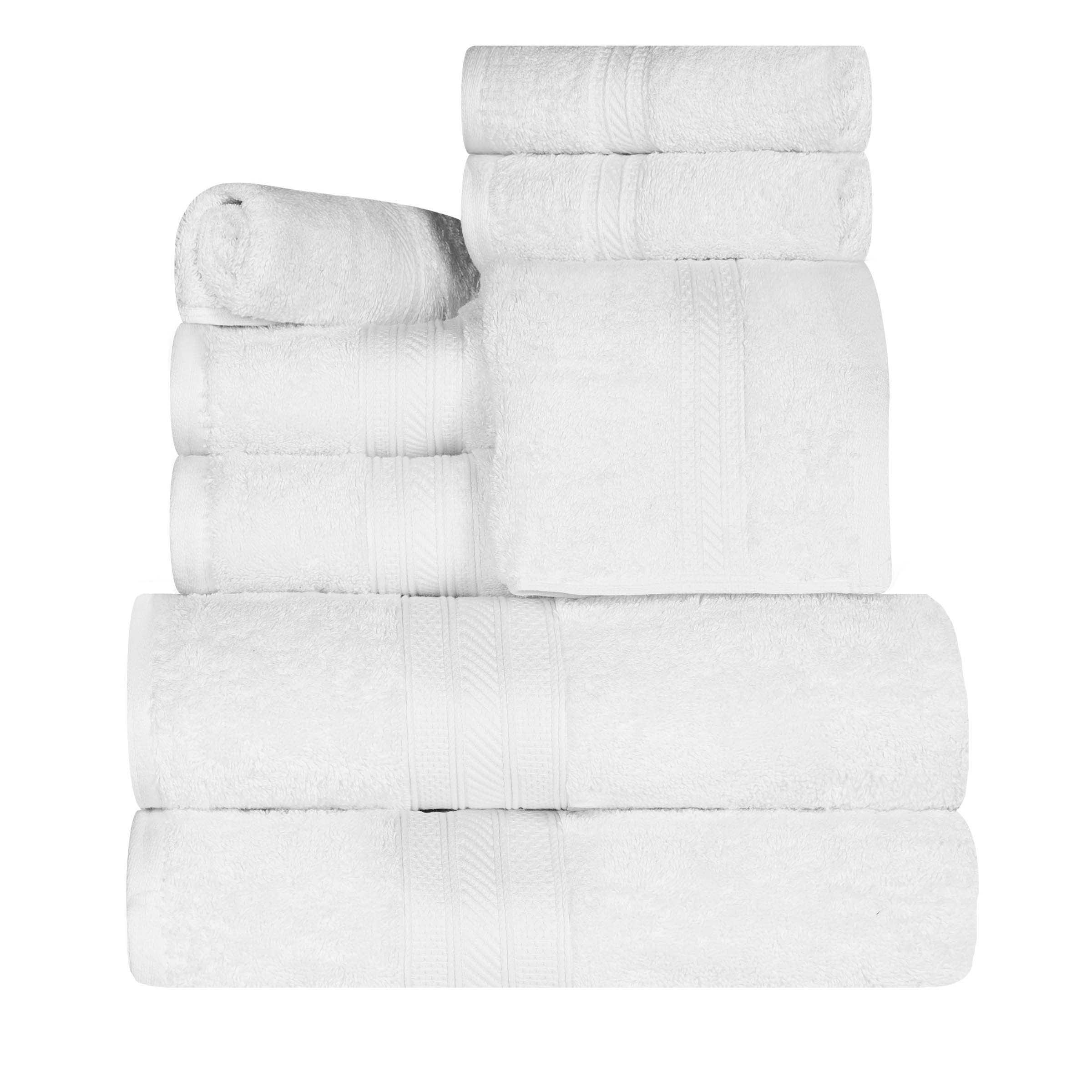 Atlas Cotton Plush Absorbent Heavyweight 8 Piece Towel Set - Towel Set by Superior