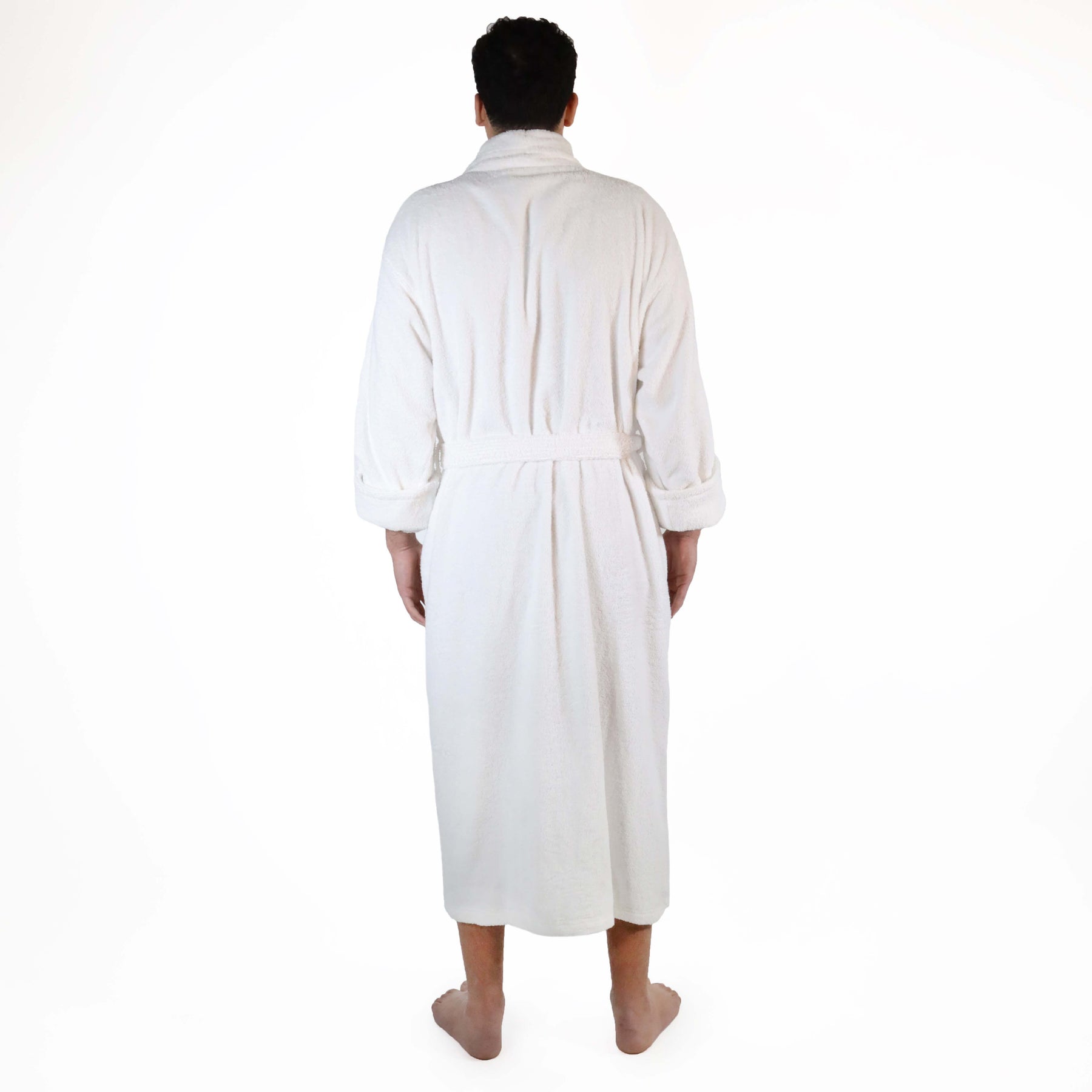 Classic Men's Bath Robe Turkish Cotton Bathrobe with Adjustable Belt