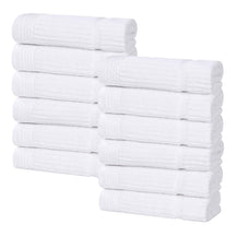 Milo Smart Twist Cotton Medium Weight Solid Face Towels, Set of 12