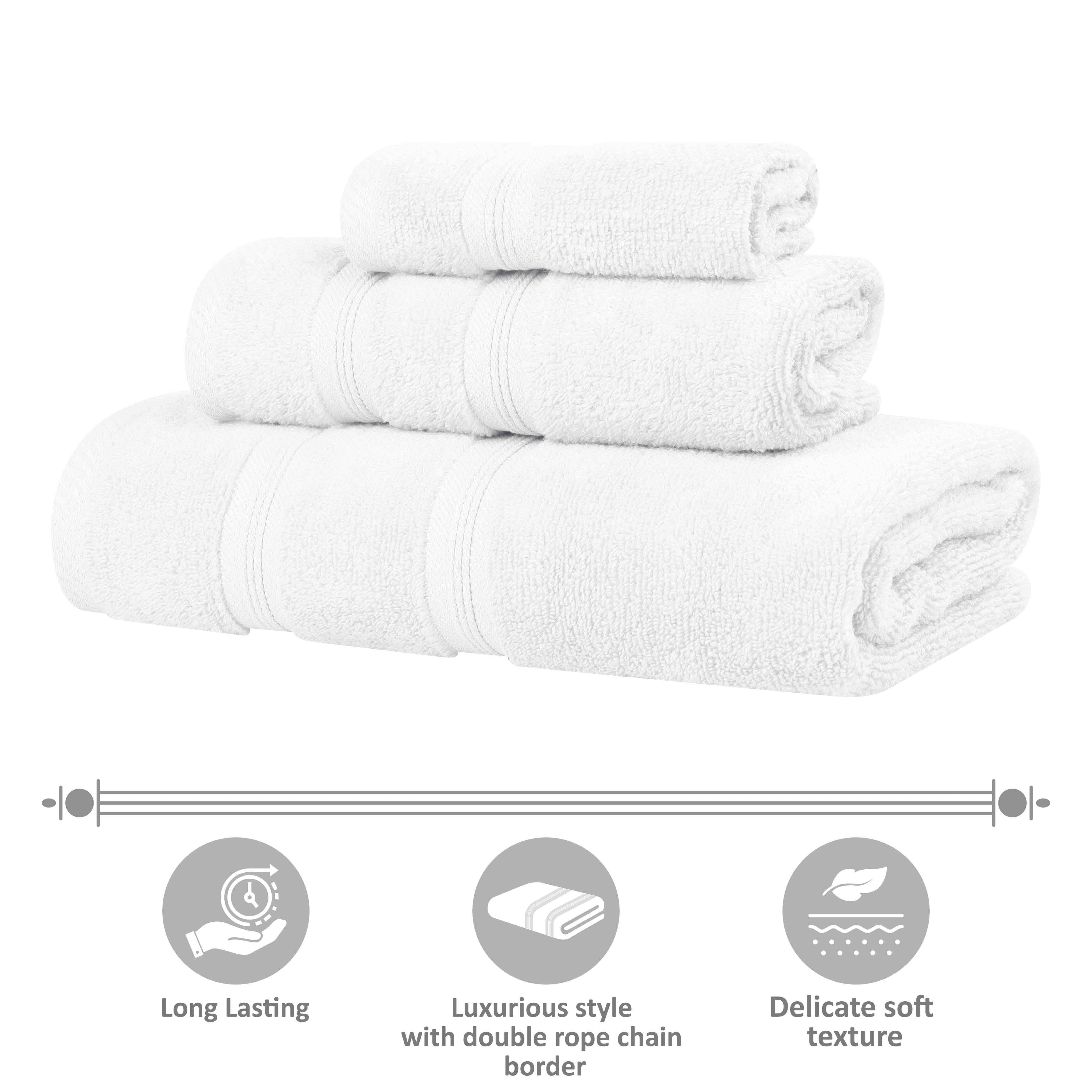 Smart Dry Zero Twist Cotton Medium Weight Hand Towels, Set of 6 - Hand Towel Set by Superior