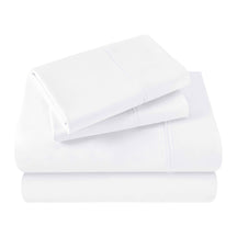 Egyptian Cotton 400 Thread Count Solid Deep Pocket Bed Sheet Set - White