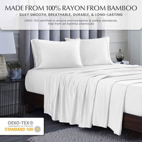 Rayon From Bamboo 300 Thread Count Solid Deep Pocket Sheet Set