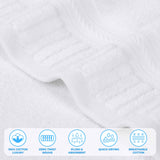 Venice Zero Twist Cotton Medium Weight Absorbent 8 Piece Towel Set - Towel Set by Superior