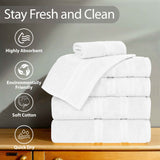 Smart Dry Zero Twist Cotton Medium Weight Bath Towels, Set of 4 - Bath Towel by Superior