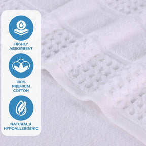 Napa Zero Twist Cotton Solid Waffle Honeycomb 8 Piece Towel Set