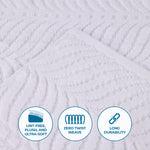 Chevron Zero Twist Solid and Jacquard Soft Cotton Bath Sheet Set of 2 - Bath Sheet by Superior