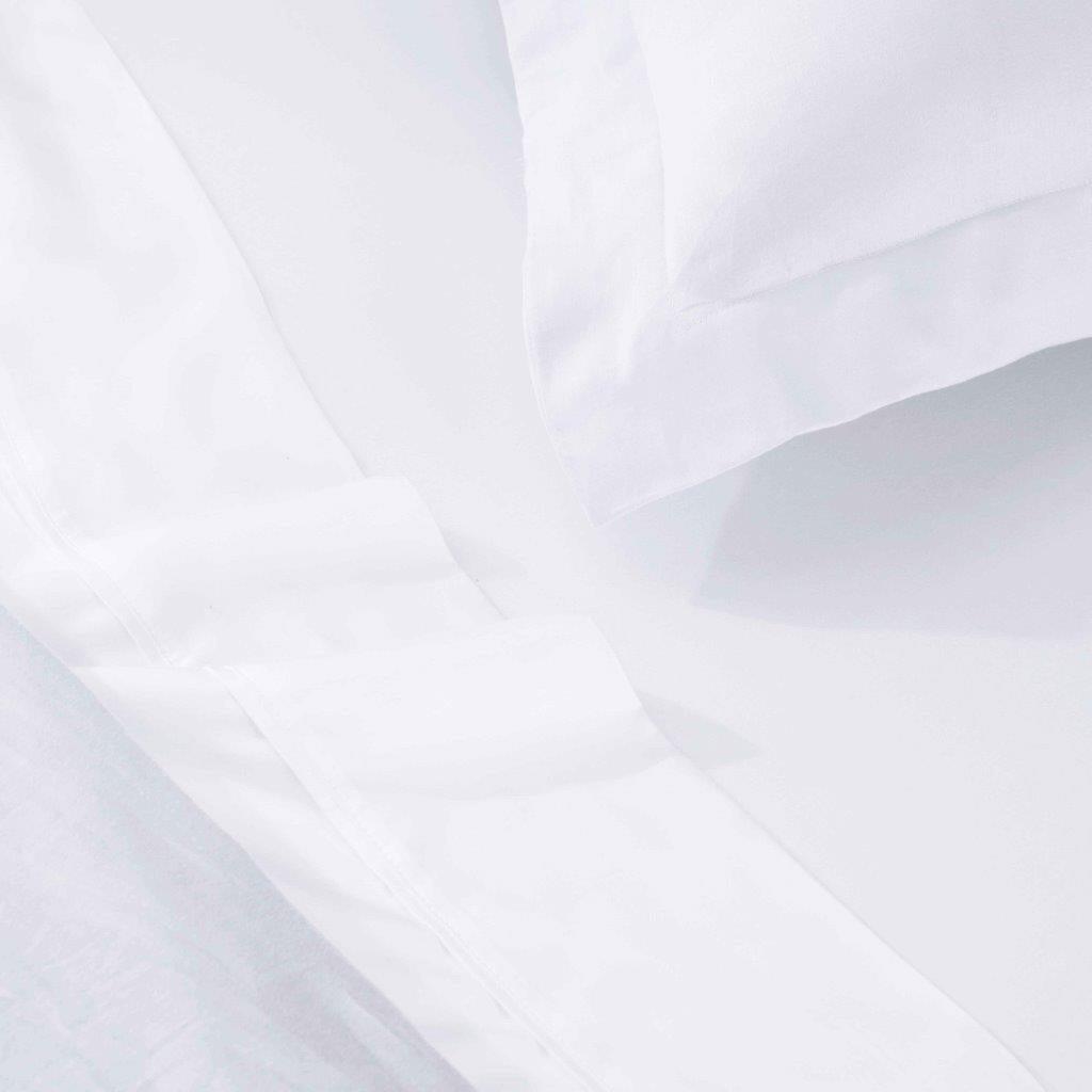 Egyptian Cotton 400 Thread Count Solid Luxury Duvet Cover Set - White