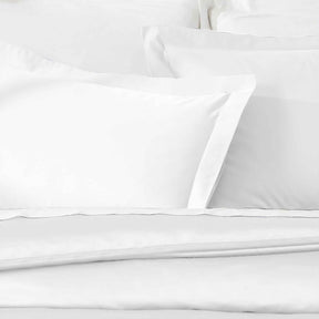 Egyptian Cotton 850 Thread Count Solid Luxury 3 Piece Duvet Cover Set - White