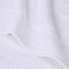 Honeycomb Textured Waffle Border Cotton Bath Sheets, Set of 2