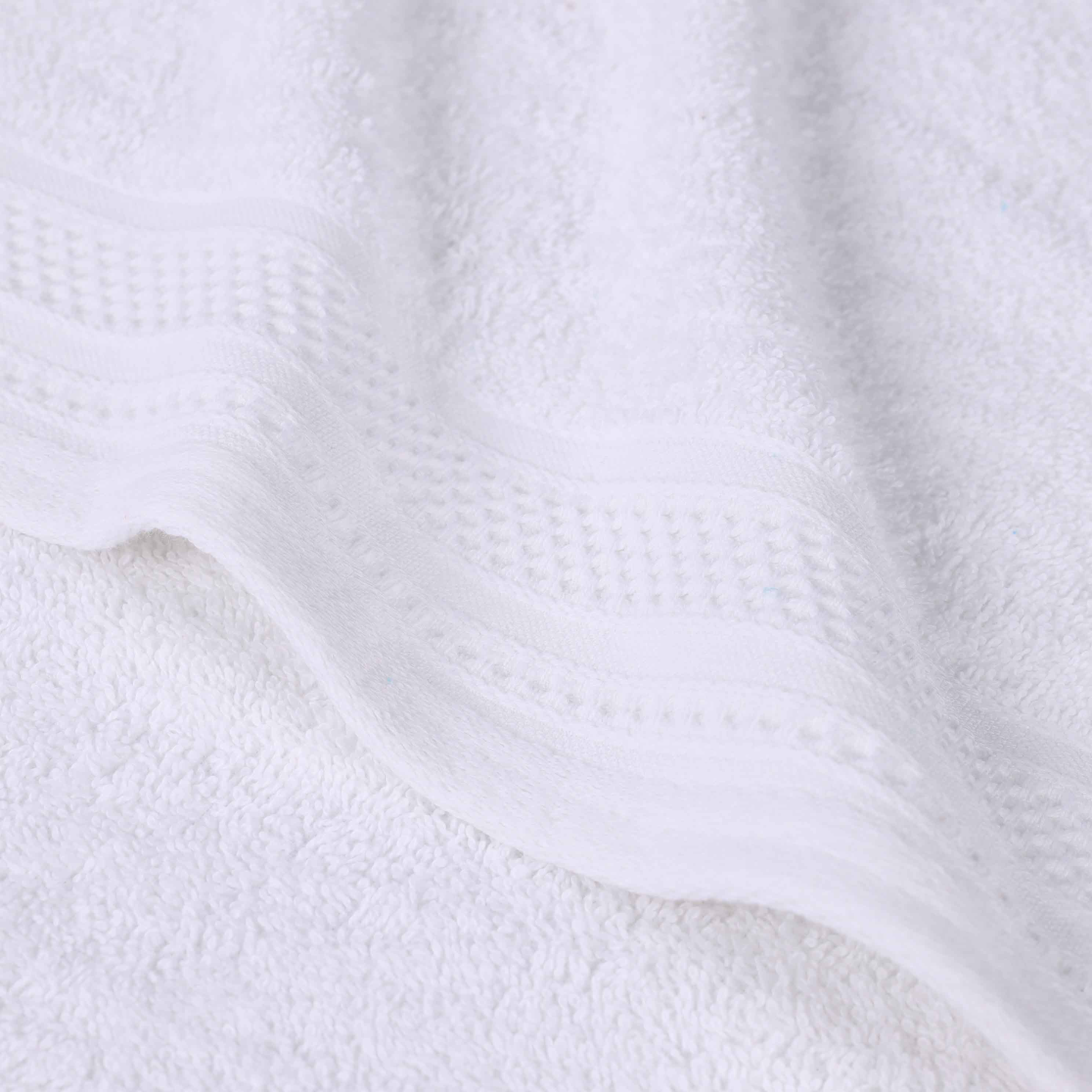 Honeycomb Textured Waffle Border Cotton Hand Towels, Set of 6 - Hand Towel by Superior