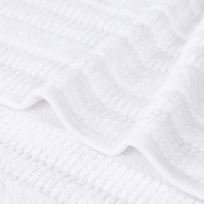 Mika Smart Twist Cotton Solid Textured Ribbed Face Towels, Set of 12