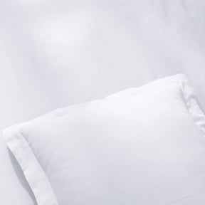 Egyptian Cotton 400 Thread Count Solid Luxury Duvet Cover Set - White