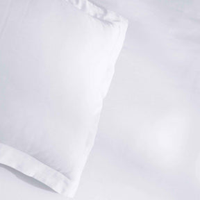 Egyptian Cotton 300 Thread Count Solid Luxury Duvet Cover Set - White