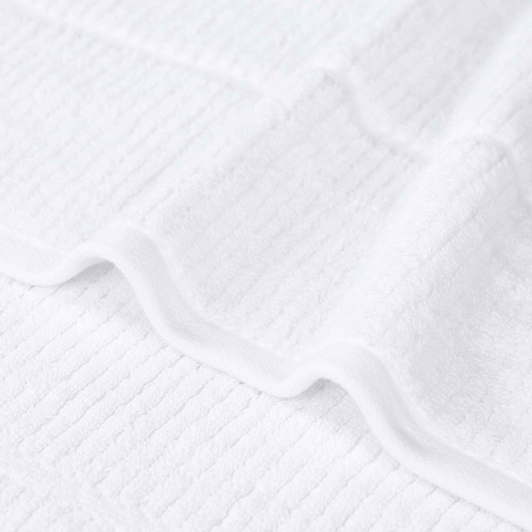 Milo Smart Twist Cotton Solid Ribbed 3 Piece Towel Set