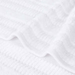 Mika Smart Twist Cotton Solid Textured Ribbed Bath Sheets, Set of 2 - Bath Sheet by Superior