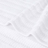 Mika Smart Twist Cotton Solid Textured Ribbed Bath Sheets, Set of 2 - Bath Sheet by Superior