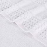 Napa Zero Twist Cotton Solid Waffle Honeycomb Bath Towel Set of 3 - Bath Towel by Superior