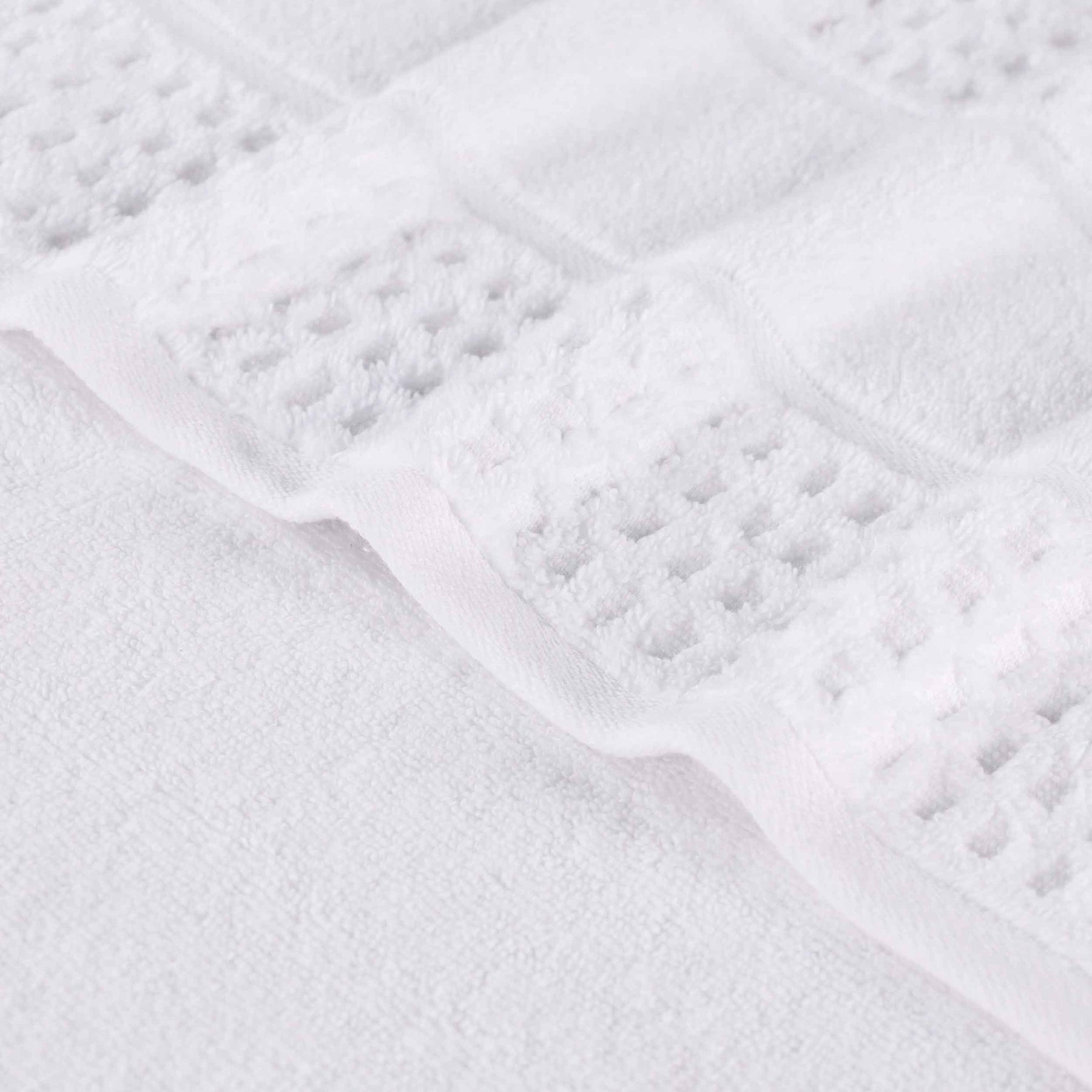 Napa Zero Twist Cotton Solid Waffle Honeycomb Bath Towel Set of 3