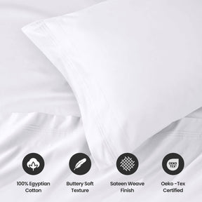 Egyptian Cotton 1000 Thread Count Eco-Friendly Solid Sheet Set