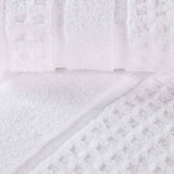 Napa Zero Twist Cotton Solid Waffle Face Towel Washcloth Set of 12 - Towel Set by Superior