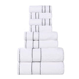 Niles Egyptian Giza Cotton Plush Heavyweight Soft 8 Piece Towel Set - Towel Set by Superior