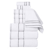 Niles Egyptian Giza Cotton Plush Heavyweight Soft 9 Piece Towel Set - Towel Set by Superior