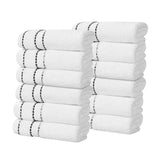 Niles Egyptian Giza Cotton Plush Heavyweight Soft 12 Piece Towel Set - Towel Set by Superior