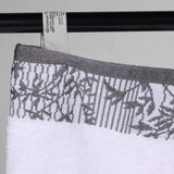 Wisteria Cotton Medium Weight Floral Jacquard Border 8 Piece Towel Set - Towel Set by Superior