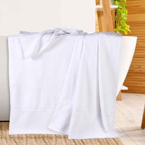 Lodie Cotton Jacquard Solid and Two-Toned Bath Sheet Set of 2 - Bath Sheet by Superior - Superior 