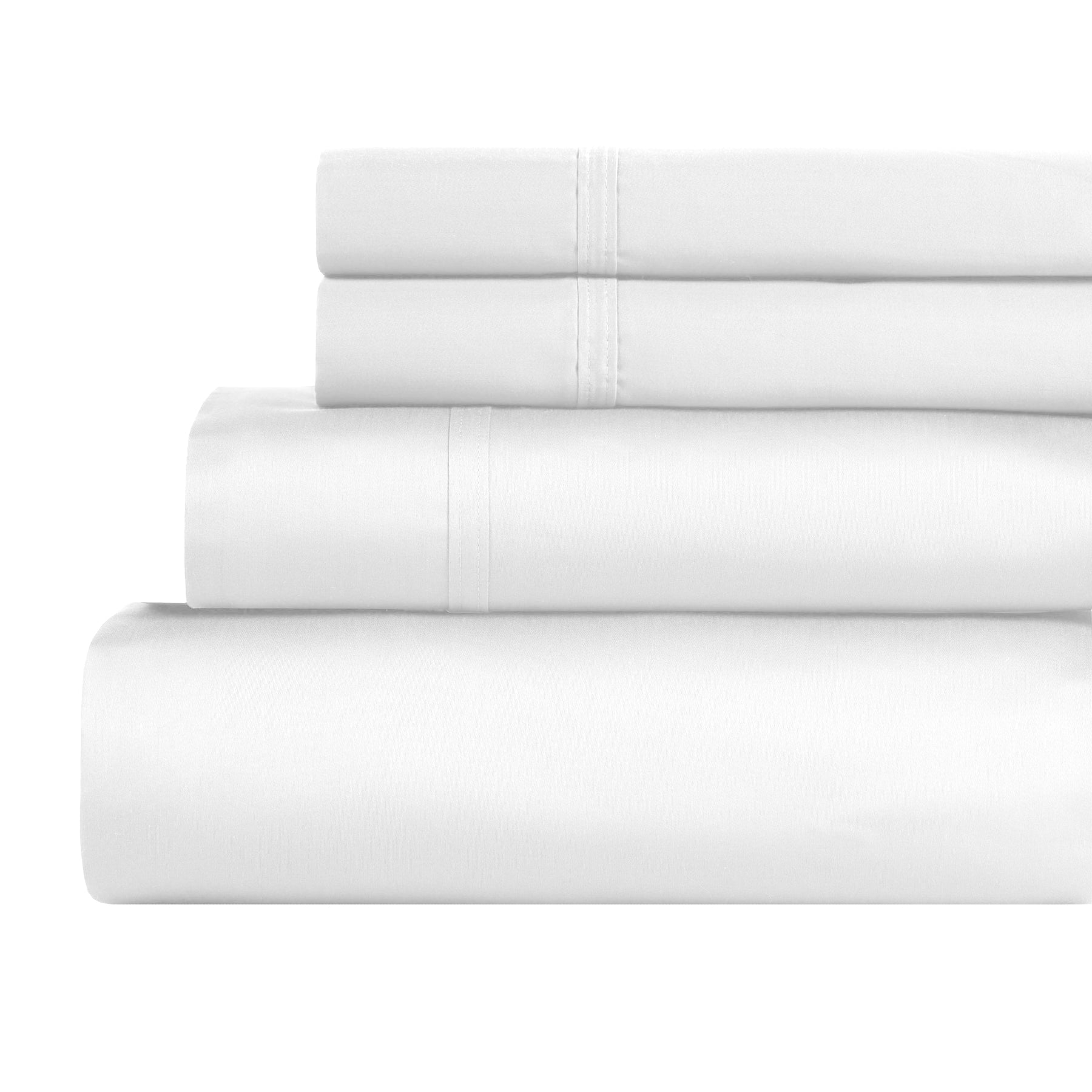 Egyptian Cotton 850 Thread Count Solid Deep Pocket Bed Sheet Set - White