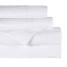 Gina Organic Cotton 300 Thread Count Percale Fitted Bed Sheet - White