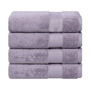 Aria Turkish Cotton Heavyweight Solid Absorbent Bath Towel Set of 4