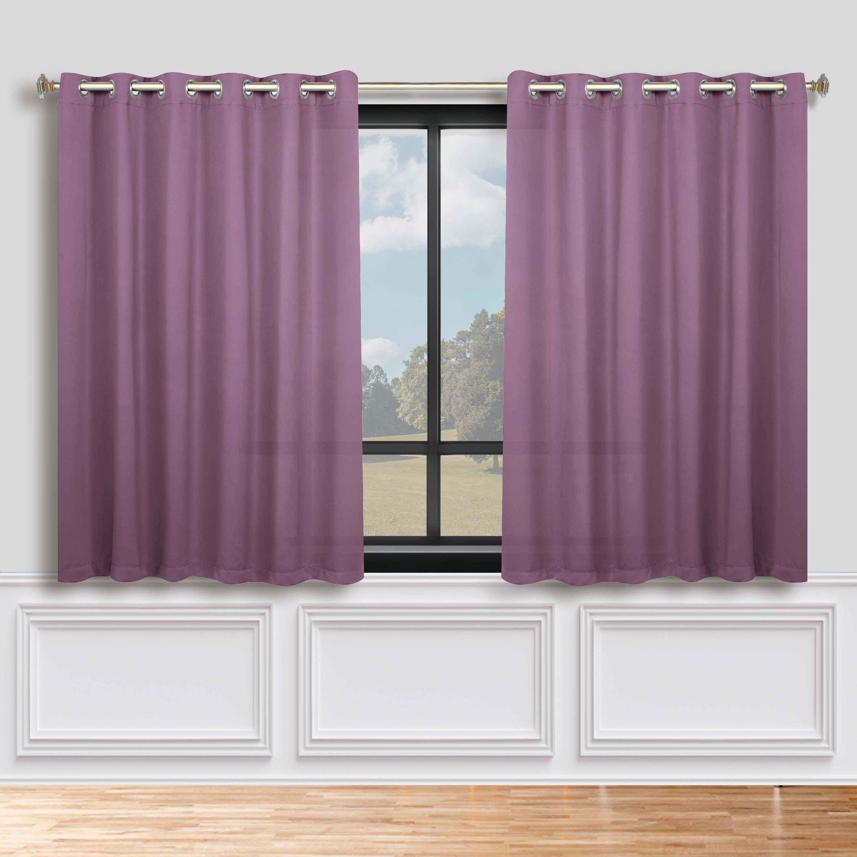 Classic Modern Solid Room Darkening Blackout Curtain Panels, Set of 2 - Blackout Curtains by Superior