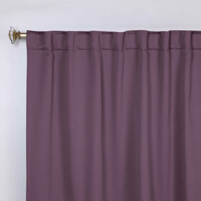 Solid Room Darkening Blackout Curtain Panels, Back Tabs, Set of 2