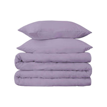 Egyptian Cotton 650 Thread Count Solid Duvet Cover Set - Wisteria