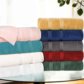 Smart Dry Zero Twist Cotton Medium Weight Face Towels, Set of 12