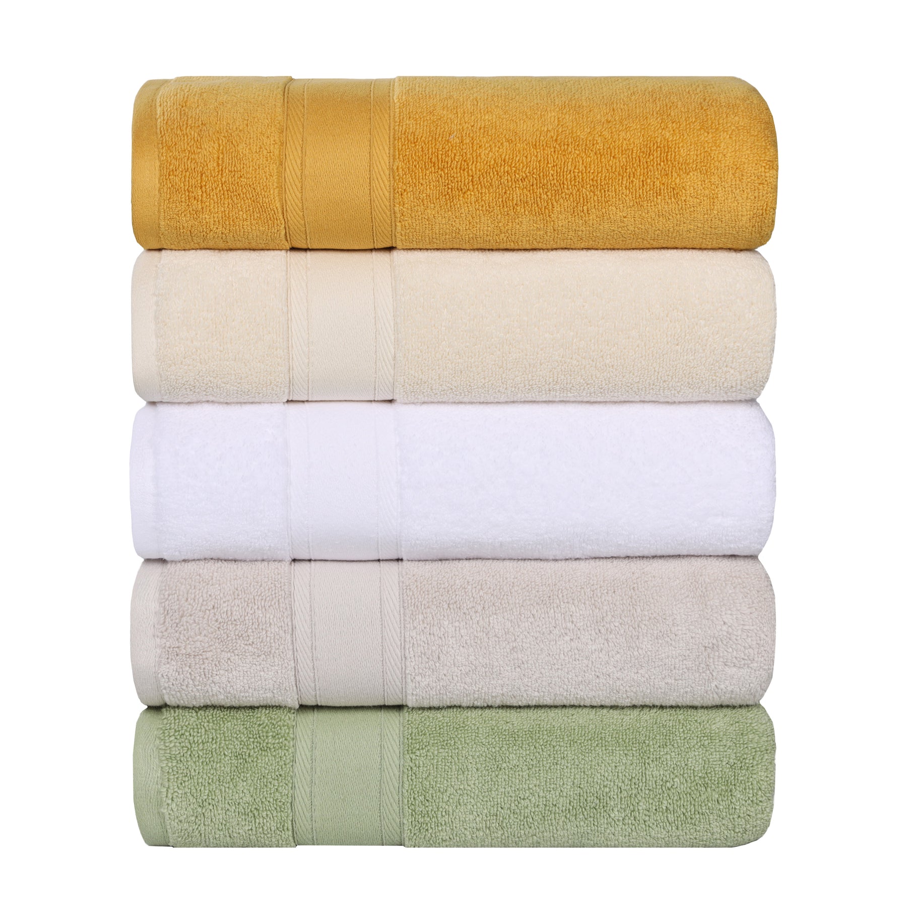 Belmont Zero Twist Cotton Medium Weight Soft Bath Towels, Set of 2