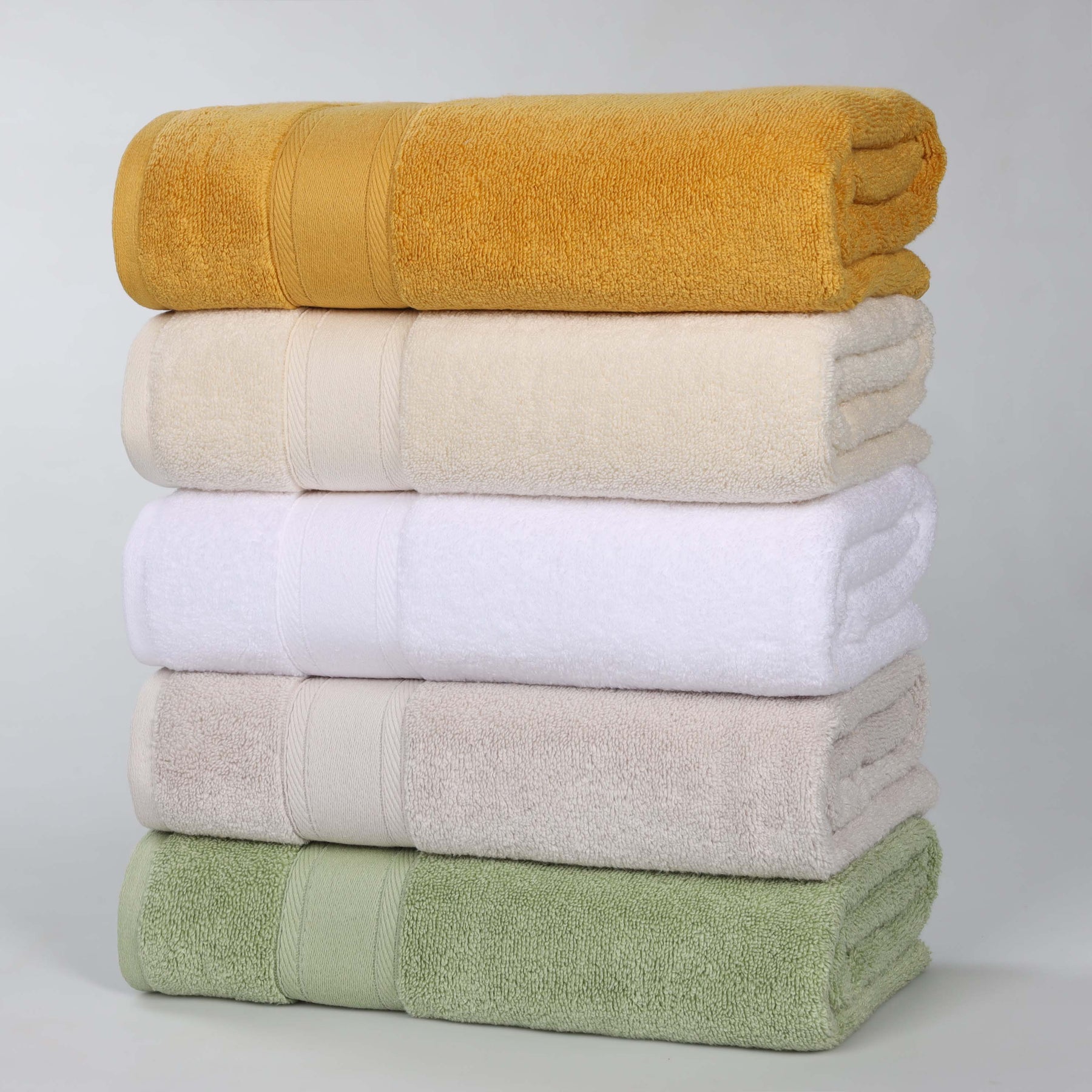 Belmont Zero Twist Cotton Medium Weight Absorbent 12 Piece Towel Set