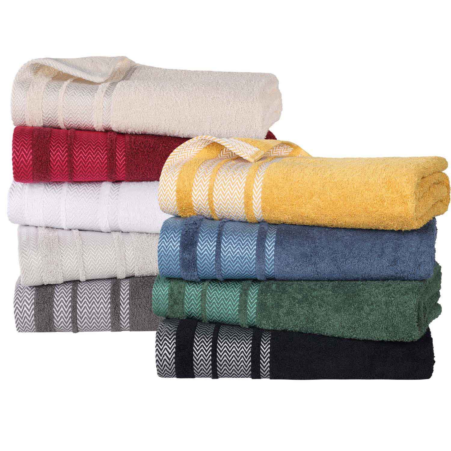 Hays Cotton Medium Weight 12 Piece Assorted Bathroom Towel Set