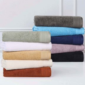 Honeycomb Textured Waffle Border Cotton 6 Piece Towel Set