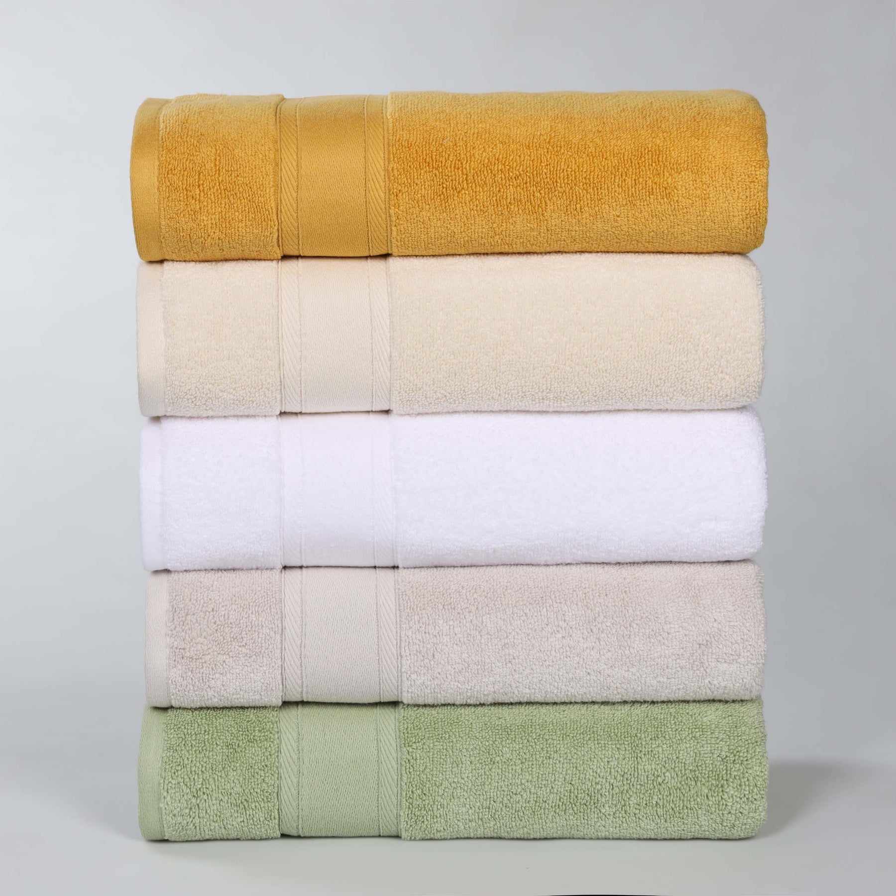 Belmont Zero Twist Cotton Medium Weight Soft Bath Towels, Set of 2