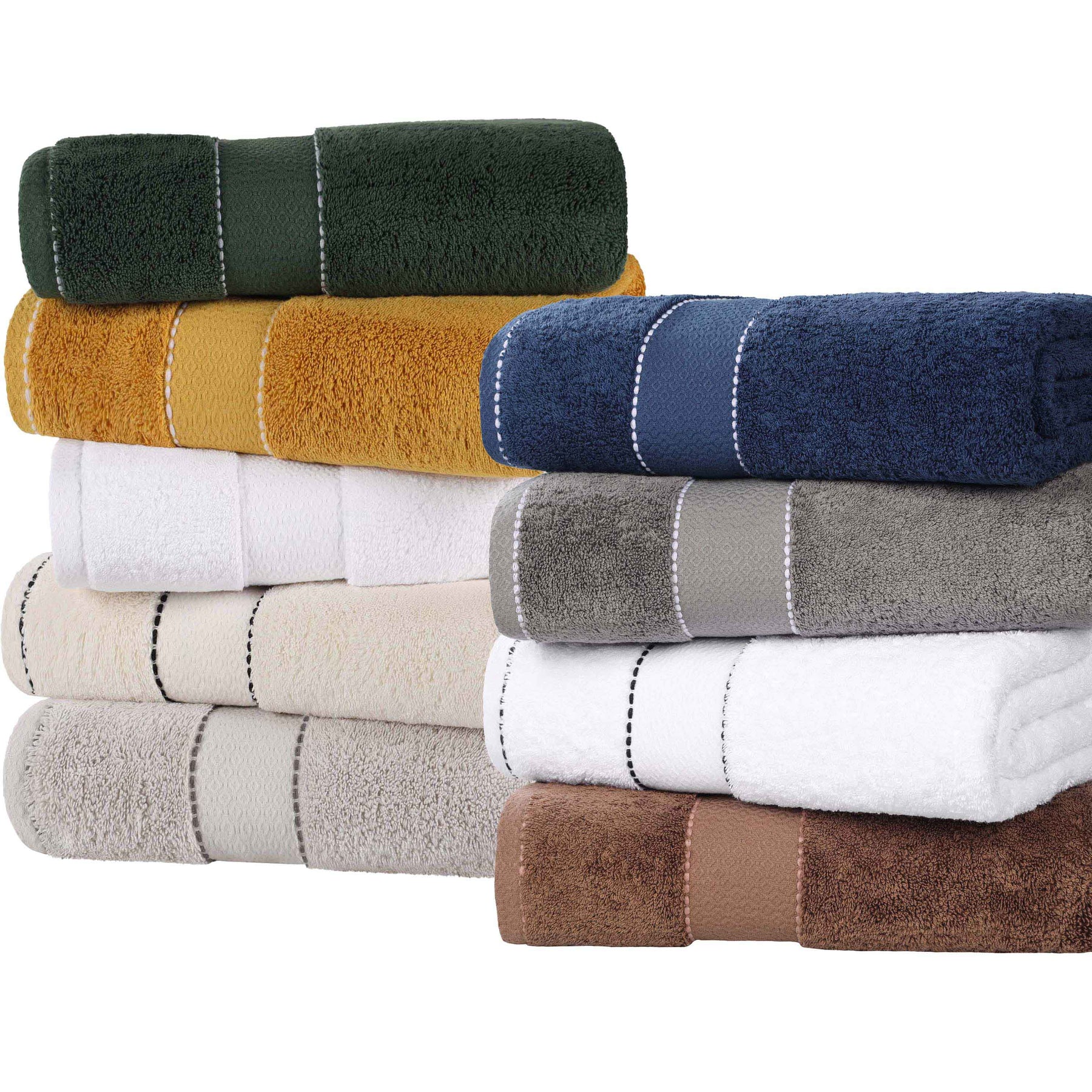 Niles Egyptian Giza Cotton Plush Thick Absorbent Bath Towel Set of 3