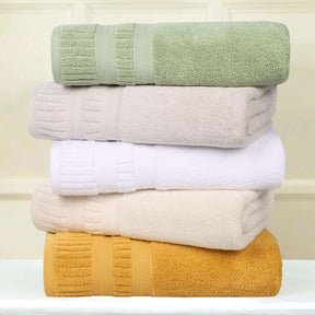 Venice Zero Twist Cotton Medium Weight Soft Bath Towels, Set of 2