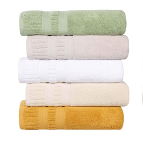 Venice Zero Twist Cotton Medium Weight Absorbent 8 Piece Towel Set