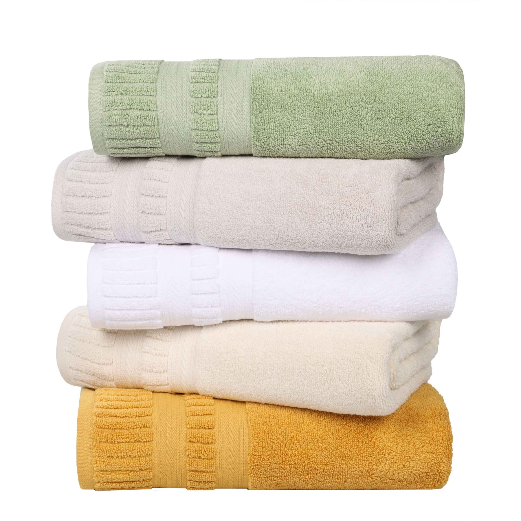 Venice Zero Twist Cotton Medium Weight Absorbent 8 Piece Towel Set