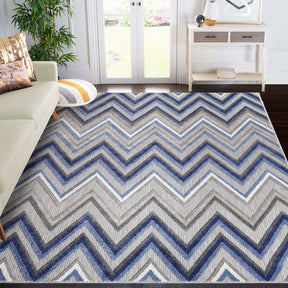 Acacia Geometric Zigzag Area Rug Modern Indoor Outdoor Rugs - Rugs by Superior