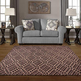 Acadia Diamond Printed Flat Weave Cotton Area Rug - Rugs by Superior